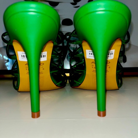 ALDO Brigette Heels Green - Picture 4 of 6